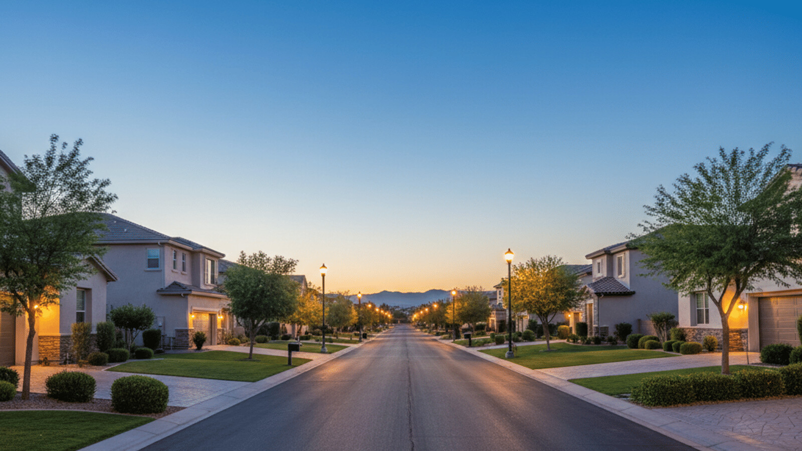 Henderson Nevada master-planned neighborhood with wide streets and manicured landscaping — Henderson safety 2026